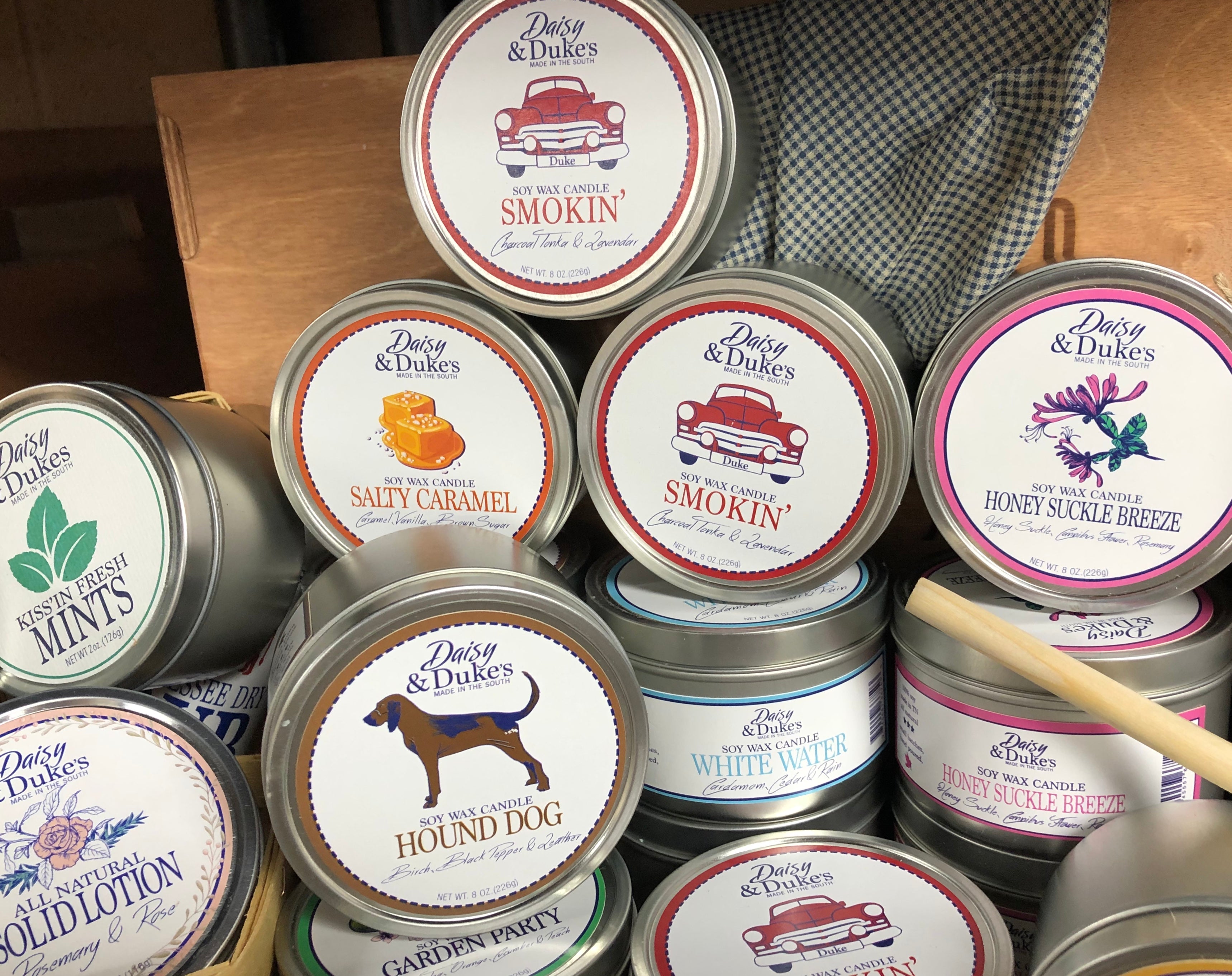 Soy Candles menu bar