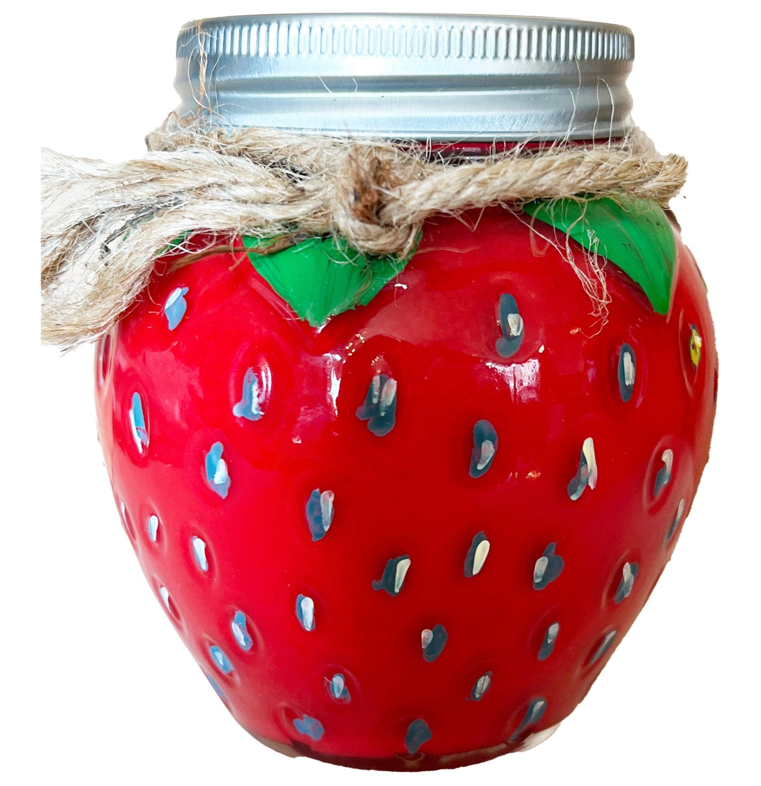 Kilner Canning Jar Strawberry Candle