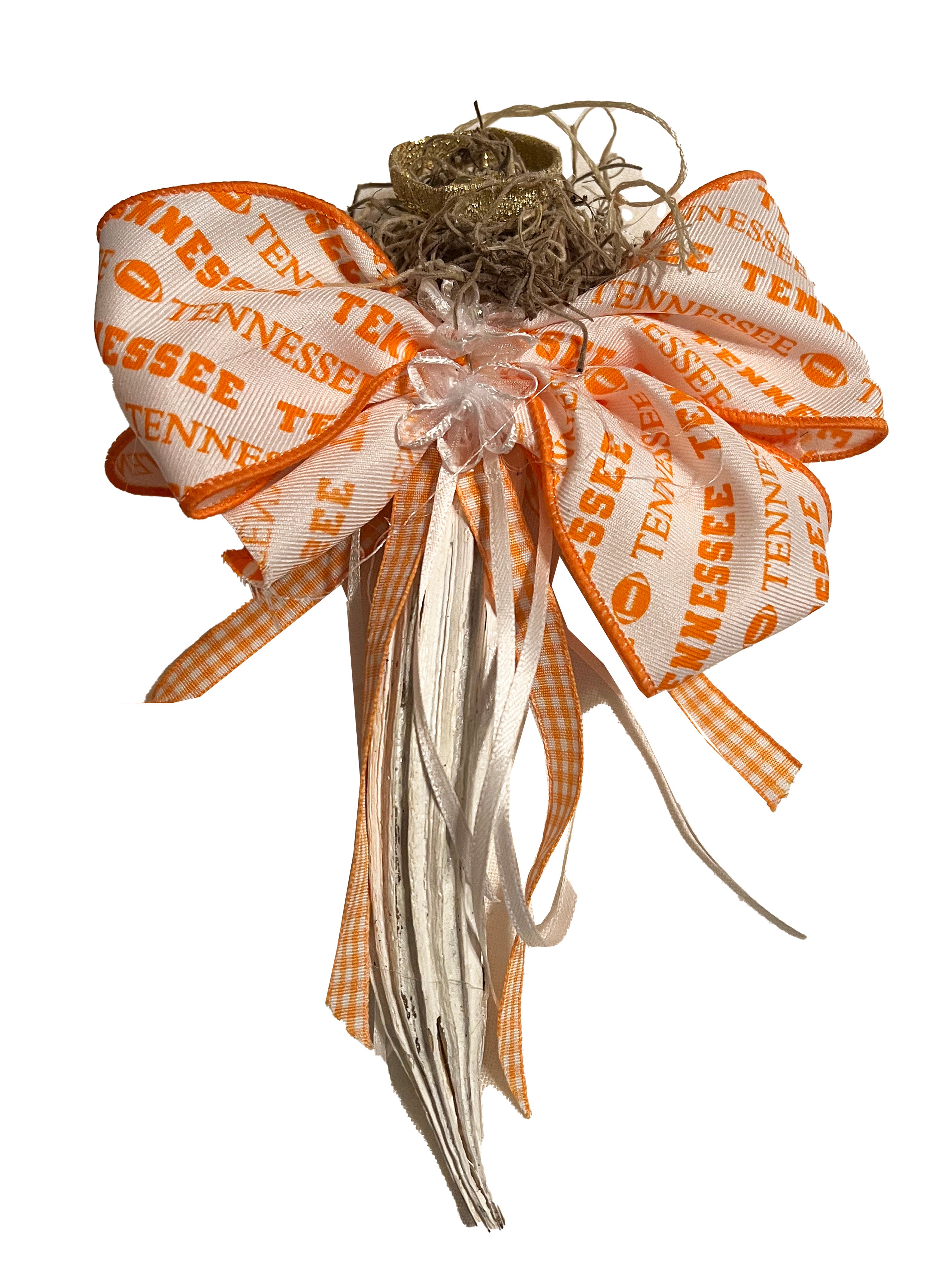 Tennessee Dried Okra Angel Christmas Tree Ornament