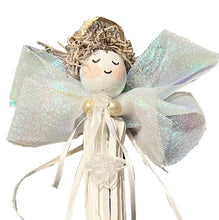 Load image into Gallery viewer, Dried Okra Angel Christmas Tree Ornament