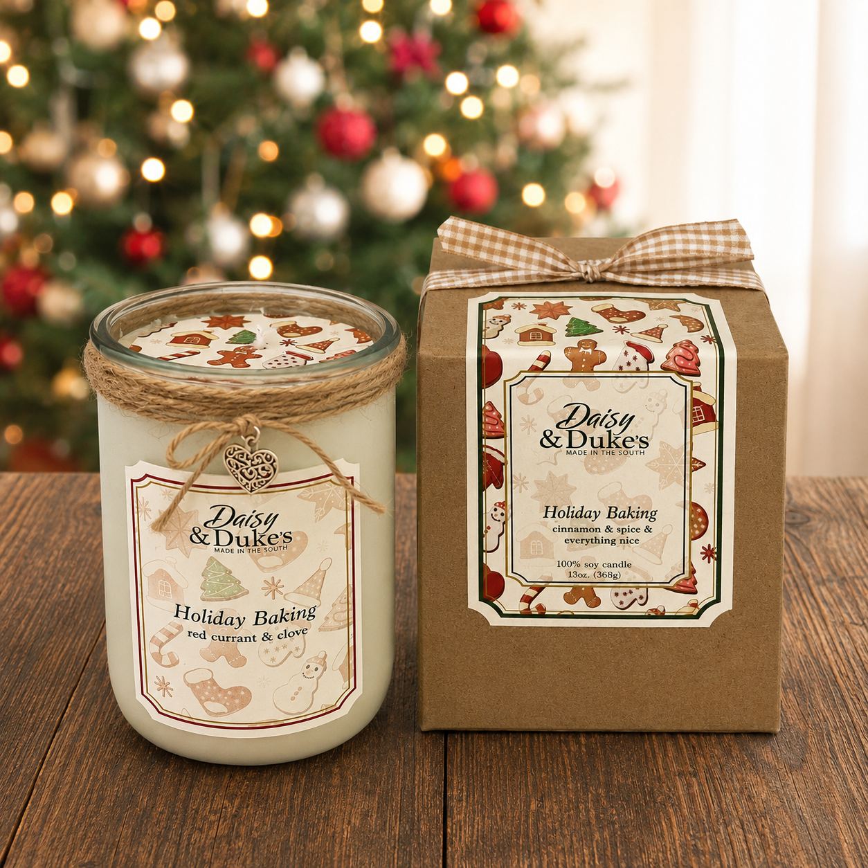 Holiday Baking Christmas Candle