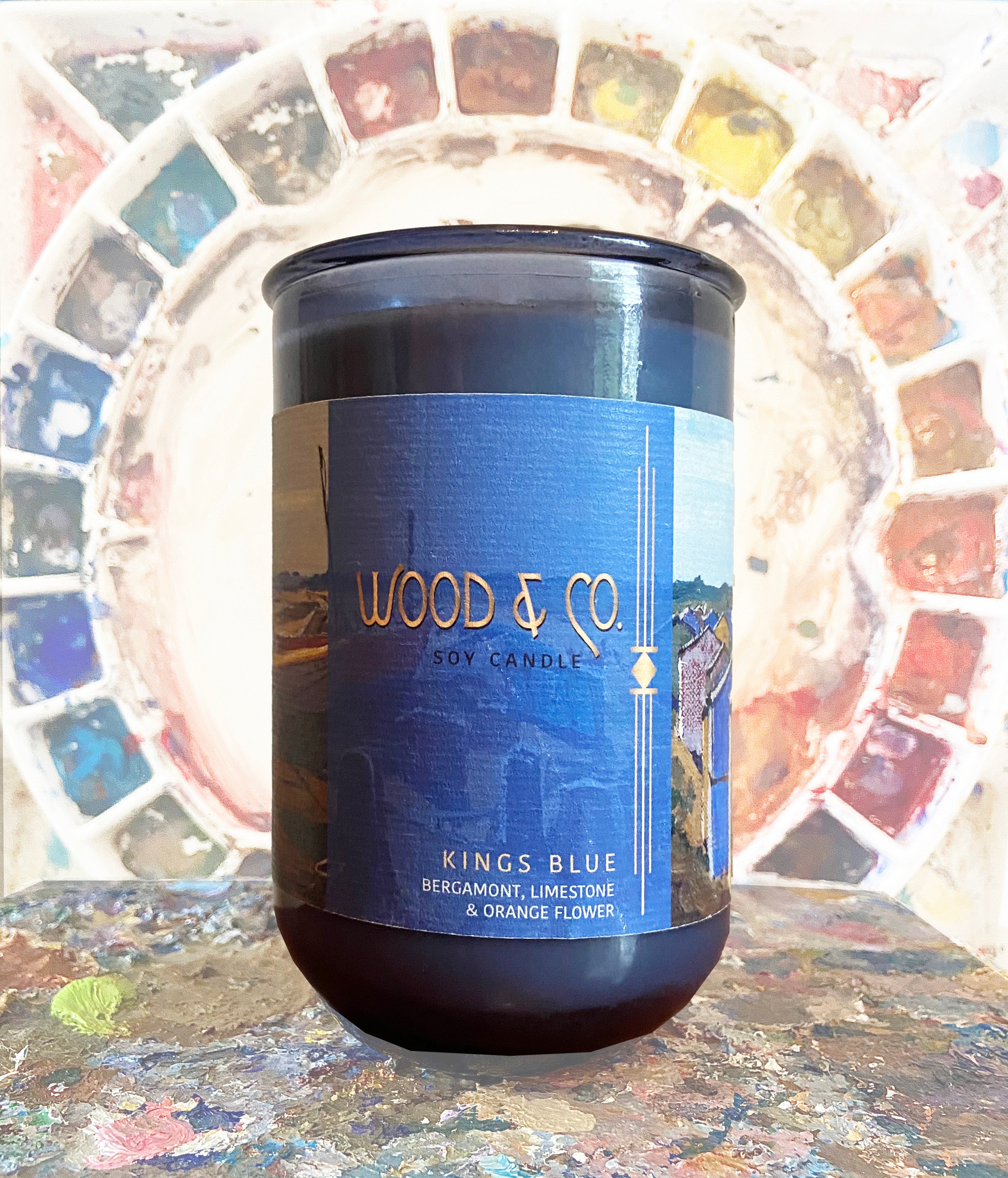 Wood Co Candles- King's Blue